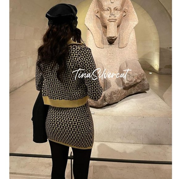 BLOGGER'S FAVE! Zara Jacquard Knit Mini Dress Sz S NWT - Picture 17 of 17